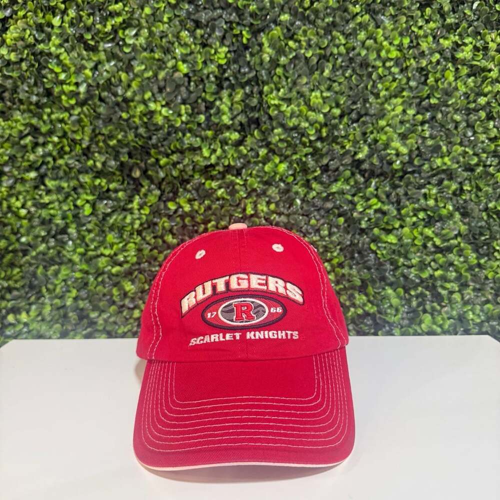 NCAA Rutgers Scarlet Knights Adjustable Hat Red Embroidered